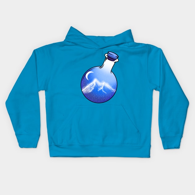 Magic bottle 2 Kids Hoodie by Miruna Mares